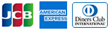 JCB・AMEX・Dinersがご利用いただけます